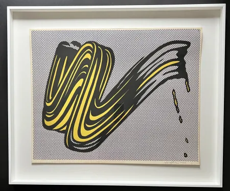 Zeefdruk Lichtenstein - Brushstroke