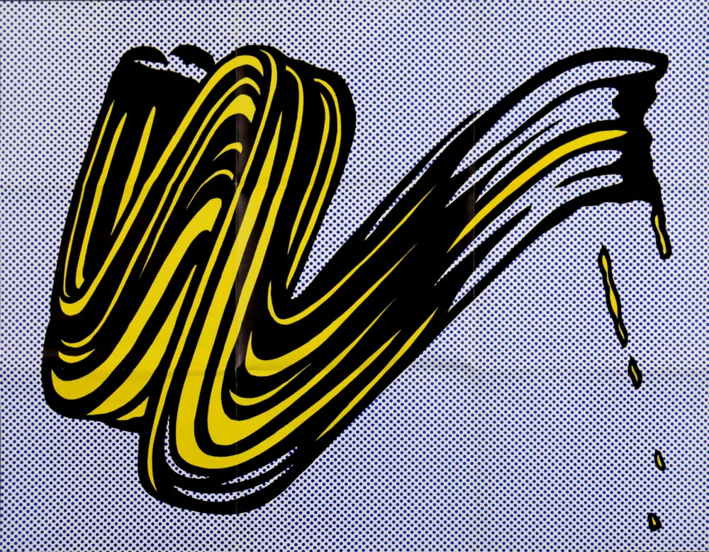 Lithografie Lichtenstein - Brushstroke, 1965 -  Castelli Mailer!