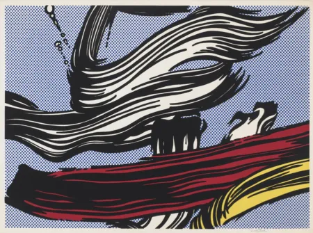Zeefdruk Lichtenstein - Brushstrokes