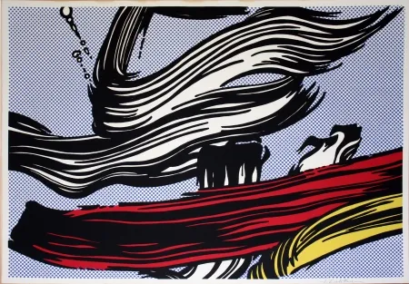 Lithografie Lichtenstein - Brushstrokes