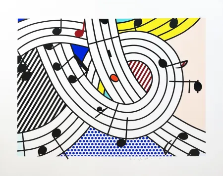 Zeefdruk Lichtenstein - Composition II