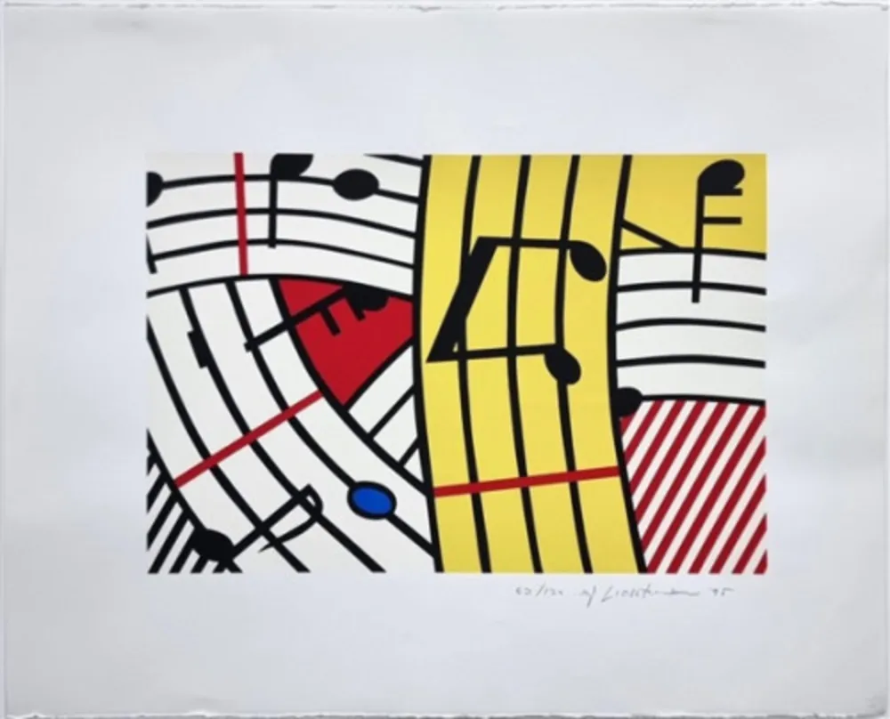Zeefdruk Lichtenstein - Composition IV