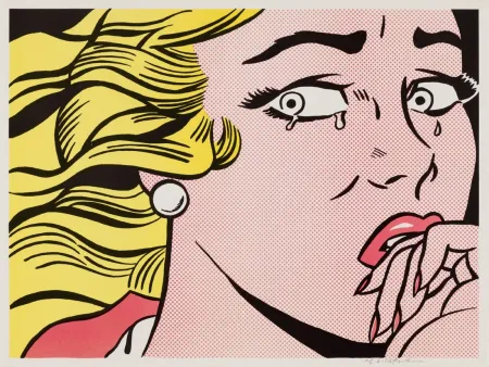 Lithografie Lichtenstein - Crying Girl