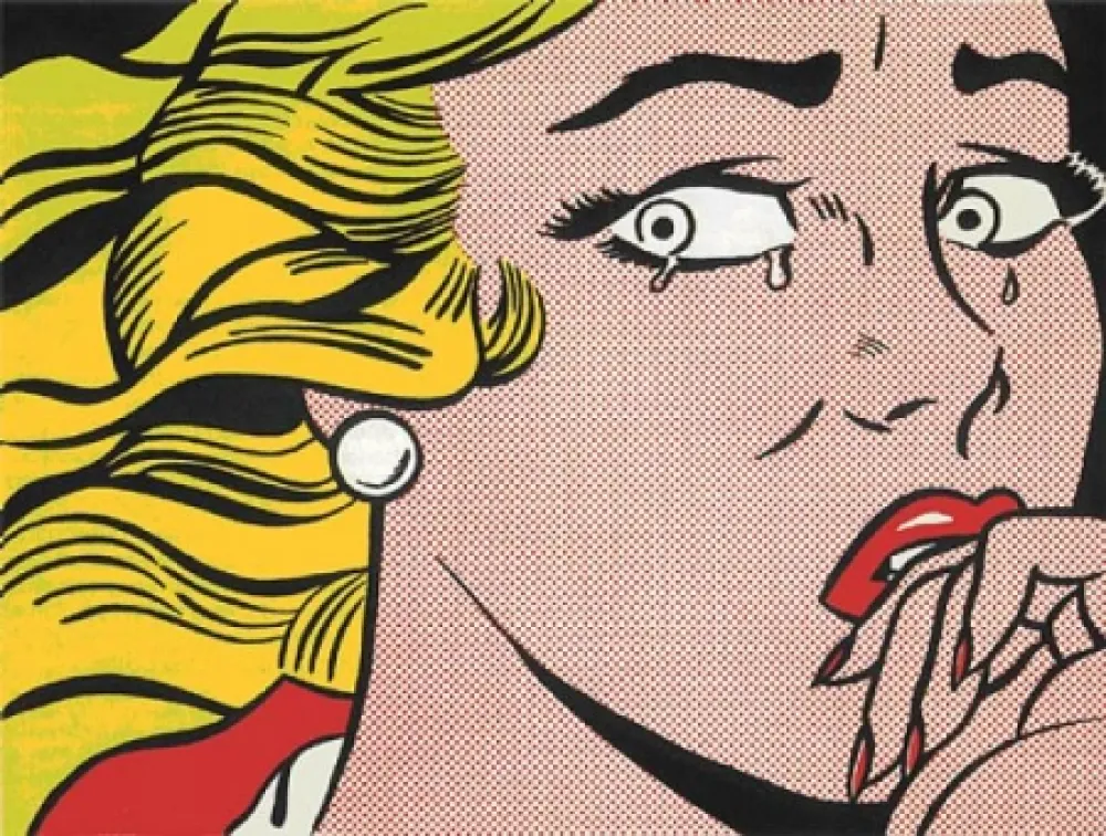 Lithografie Lichtenstein - Crying Girl