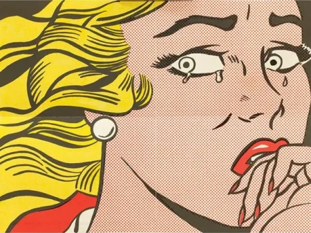 Lithografie Lichtenstein - Crying Girl