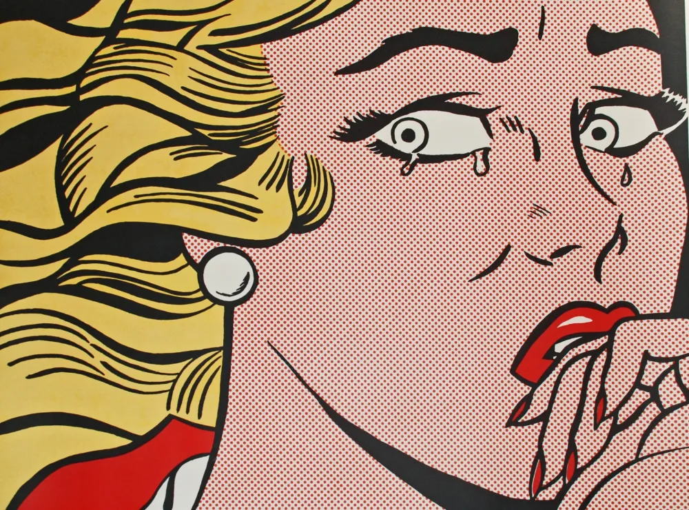 Lithografie Lichtenstein - Crying Girl (mailer)