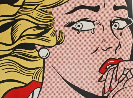 Lithografie Lichtenstein - Crying Girl (mailer)