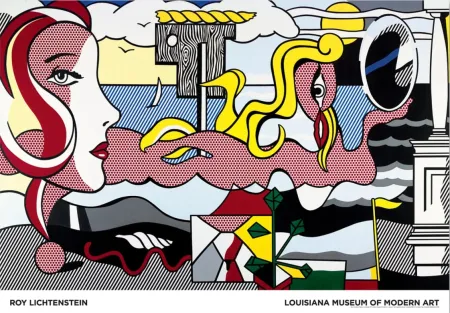 Poster Lichtenstein - Figures in Landscape