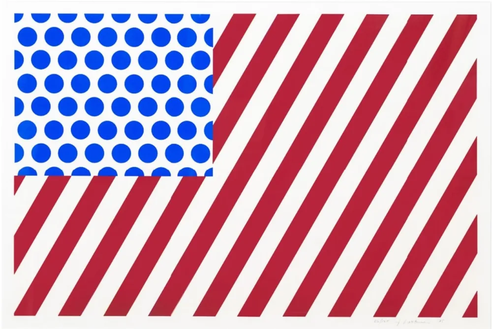 Zeefdruk Lichtenstein - Forms in Space (C. 217), 1985