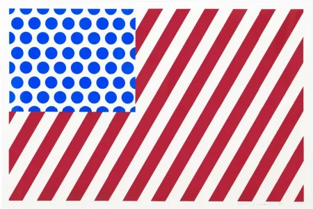 Zeefdruk Lichtenstein - Forms in Space (C. 217), 1985