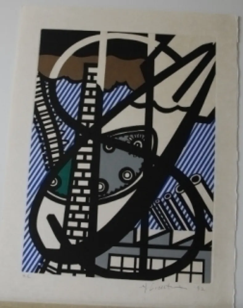 Ets En Aquatint Lichtenstein - From la nouvelle chute de l'amerique