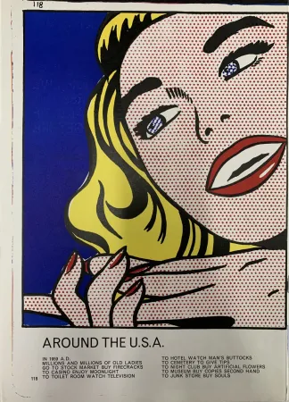 Lithografie Lichtenstein - Girl