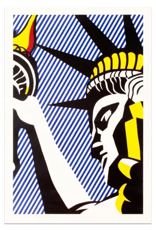 Zeefdruk Lichtenstein - I Love Liberty, 1982