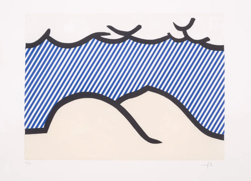 Ets En Aquatint Lichtenstein - Illustration for 'De Denver au Montana, Depart 27 Mai 1972' (I)