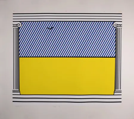 Zeefdruk Lichtenstein - Liberté, 1990