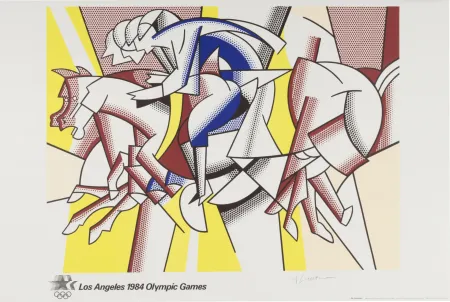 Lithografie Lichtenstein - Los Angeles 1984 Olympic Games, 1982 - Hand-signed
