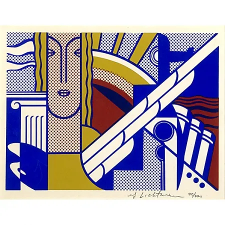 Zeefdruk Lichtenstein - Modern Art Poster 