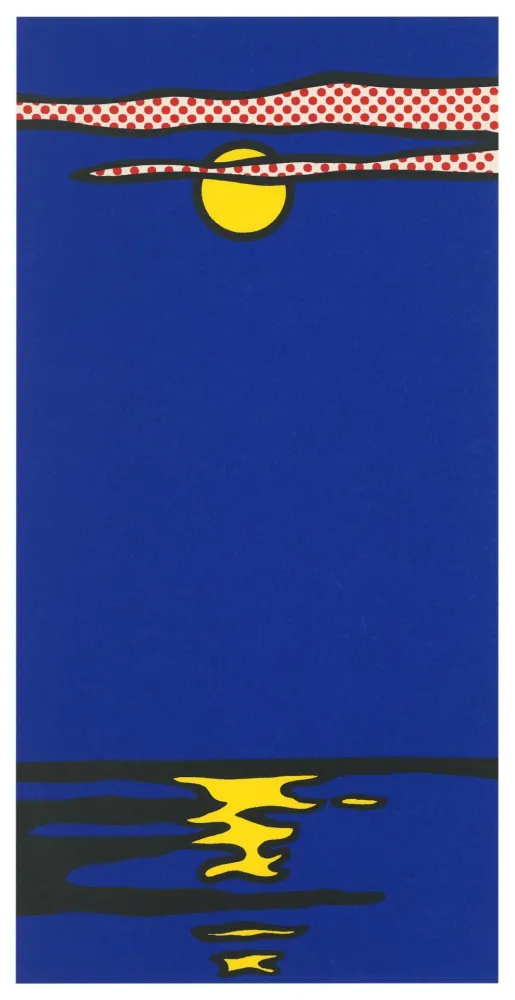 Zeefdruk Lichtenstein - Moonscape