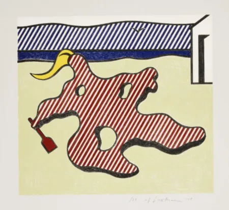 Lithografie Lichtenstein - Nude on Beach, from the Surrealist Series
