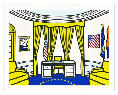Zeefdruk Lichtenstein - Oval Office, 1992