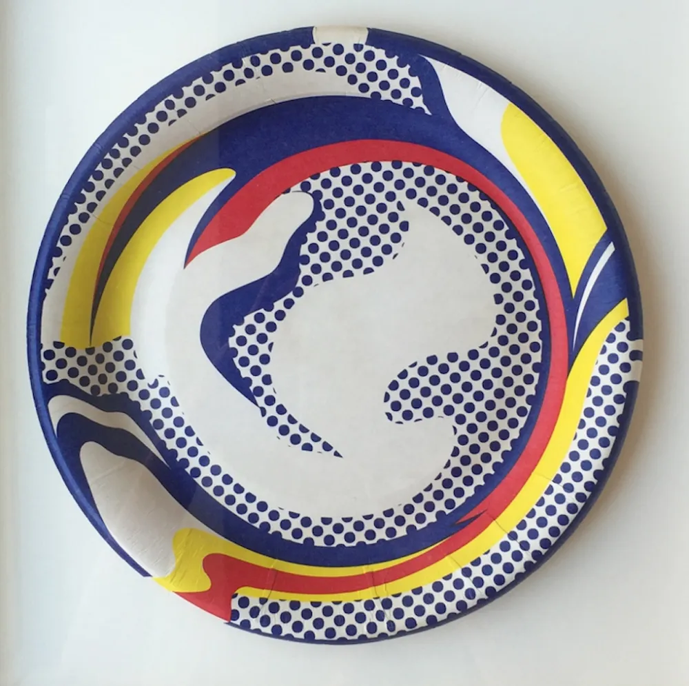 Zeefdruk Lichtenstein - Paper Plate