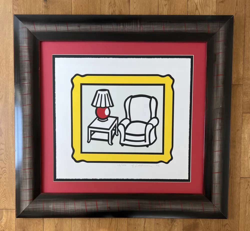 Lithografie Lichtenstein -  Red Lamp