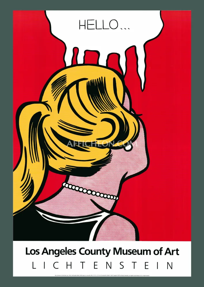 Lithografie Lichtenstein - Roy Lichtenstein: 'Cold Shoulder' 1987 Offset-lithograph