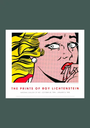 Lithografie Lichtenstein - Roy Lichtenstein: 'Crying Girl' 1994 Offset-lithograph
