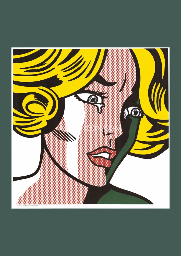 Lithografie Lichtenstein - Roy Lichtenstein: 'Frightened Girl' 1984 Offset-lithograph