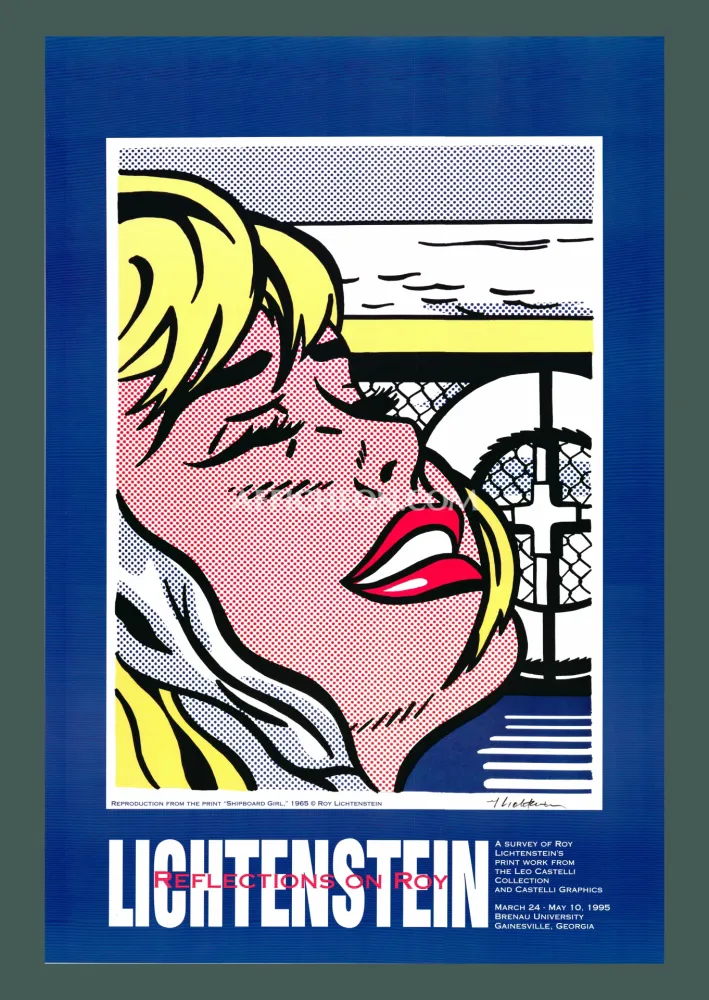 Lithografie Lichtenstein - Roy Lichtenstein: 'Reflections on Roy' 1995 Offset-lithograph