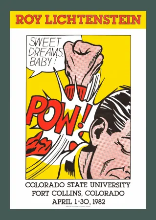 Lithografie Lichtenstein - Roy Lichtenstein: 'Sweet Dreams, Baby!' 1982 Offset-lithograph