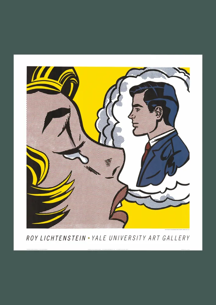 Lithografie Lichtenstein - Roy Lichtenstein: 'Thinking of Him' 1991 Offset-lithograph