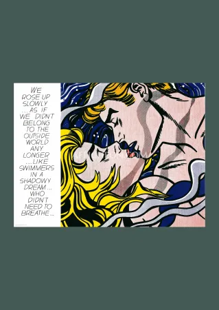 Lithografie Lichtenstein - Roy Lichtenstein: 'We Rose Up Slowly' 1969 Offset-lithograph