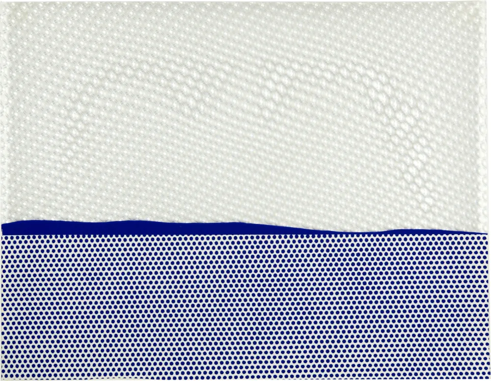 Zeefdruk Lichtenstein - Seascape. No 1. 