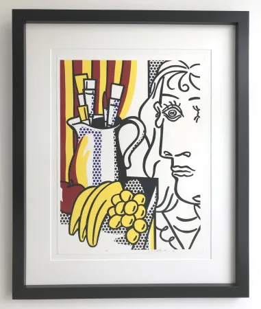 Zeefdruk Lichtenstein - Still life with Picasso