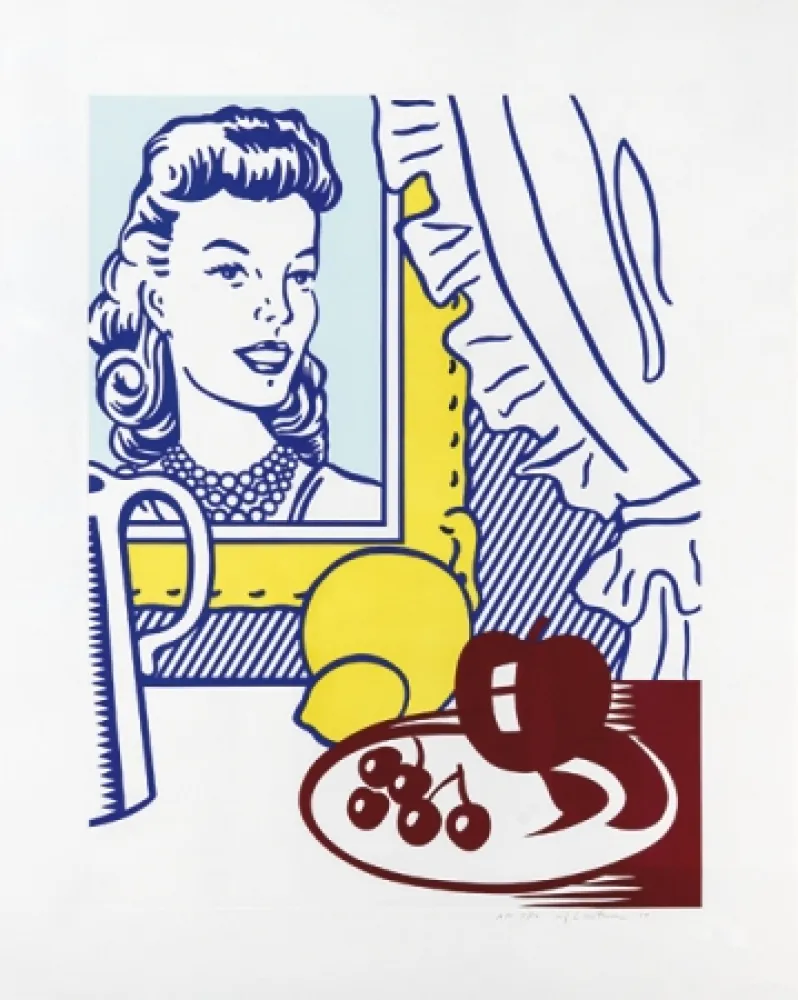 Lithografie Lichtenstein - Still Life with Portrait