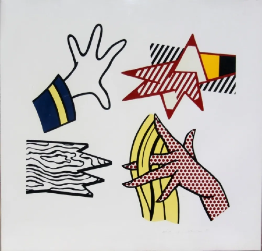 Lithografie Lichtenstein - Study of Hands