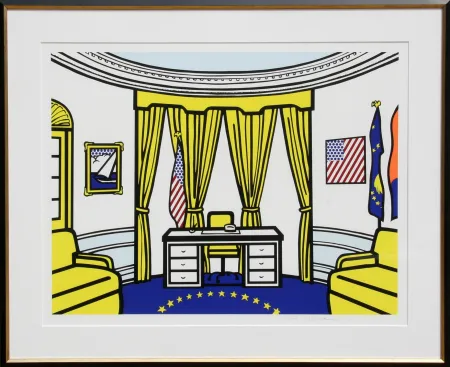 Zeefdruk Lichtenstein - The Oval Office