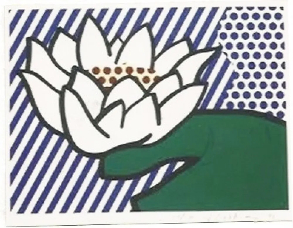 Zeefdruk Lichtenstein - Water Lily
