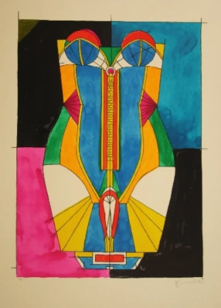 Zeefdruk Lindner - Corsage