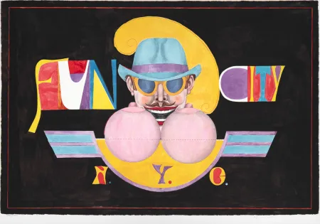 Lithografie Lindner - Fun City