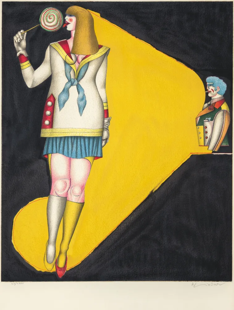 Lithografie Lindner - Lolly Pop