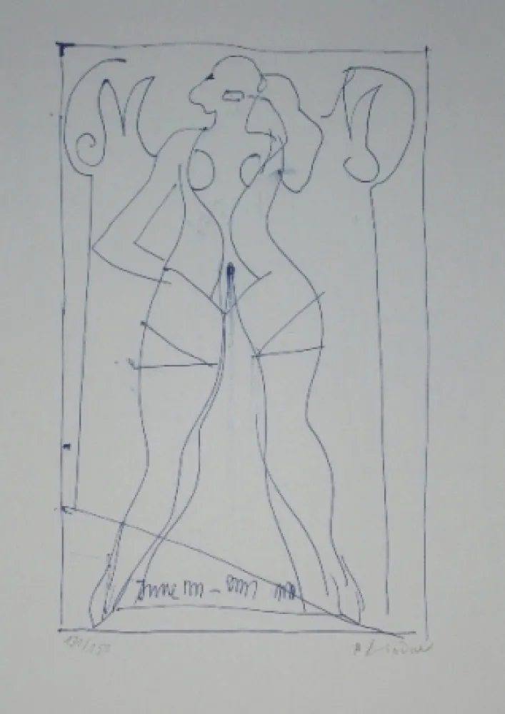 Lithografie Lindner - Marylin was here 10