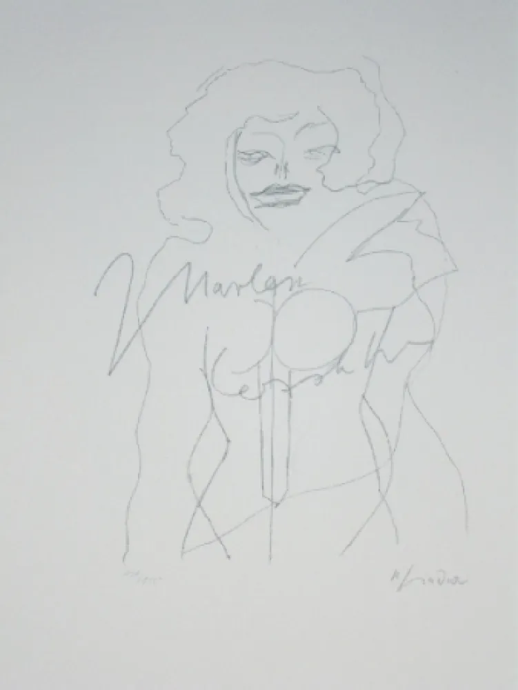 Lithografie Lindner - Marylin was here 12