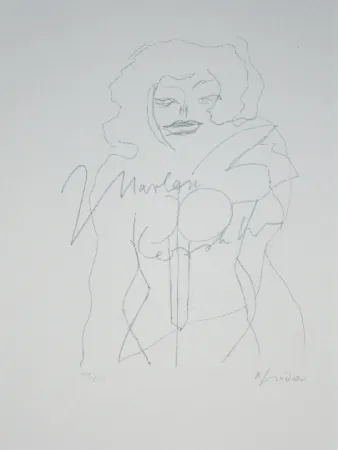 Lithografie Lindner - Marylin was here 12