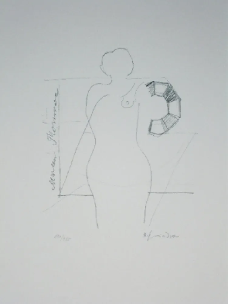 Lithografie Lindner - Marylin was here 14
