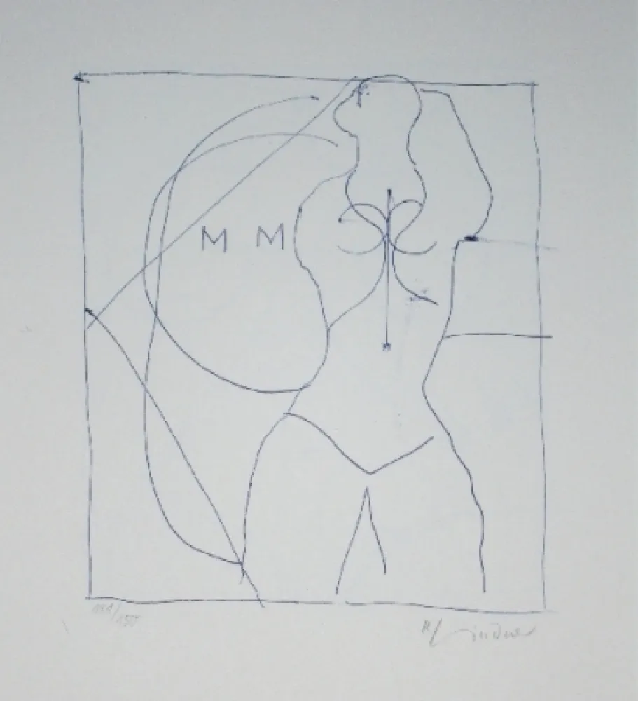 Lithografie Lindner - Marylin was here 16