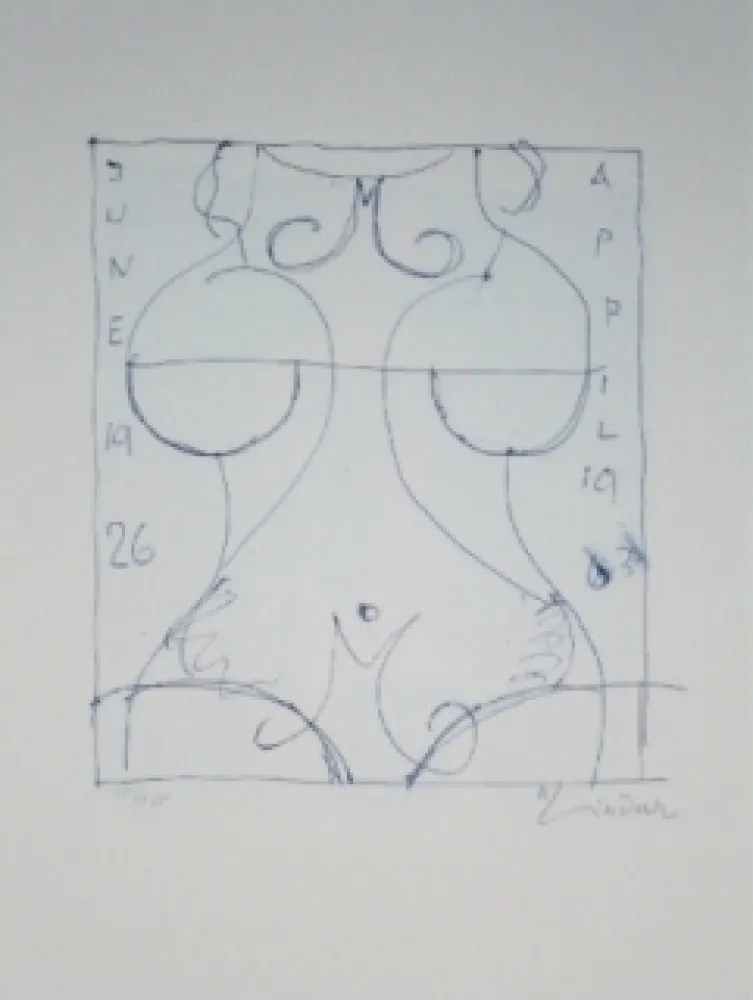 Lithografie Lindner - Marylin was here 17