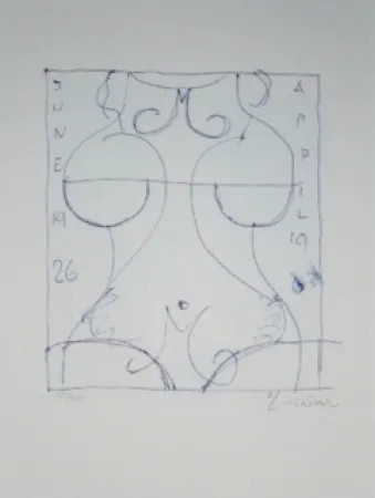 Lithografie Lindner - Marylin was here 17