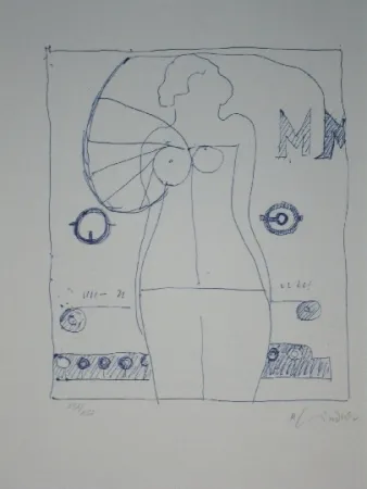 Lithografie Lindner - Marylin was here 9